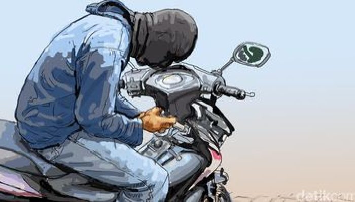 Maling Gagal Mencuri Motor Setelah Ketahuan Warga di Cibitung